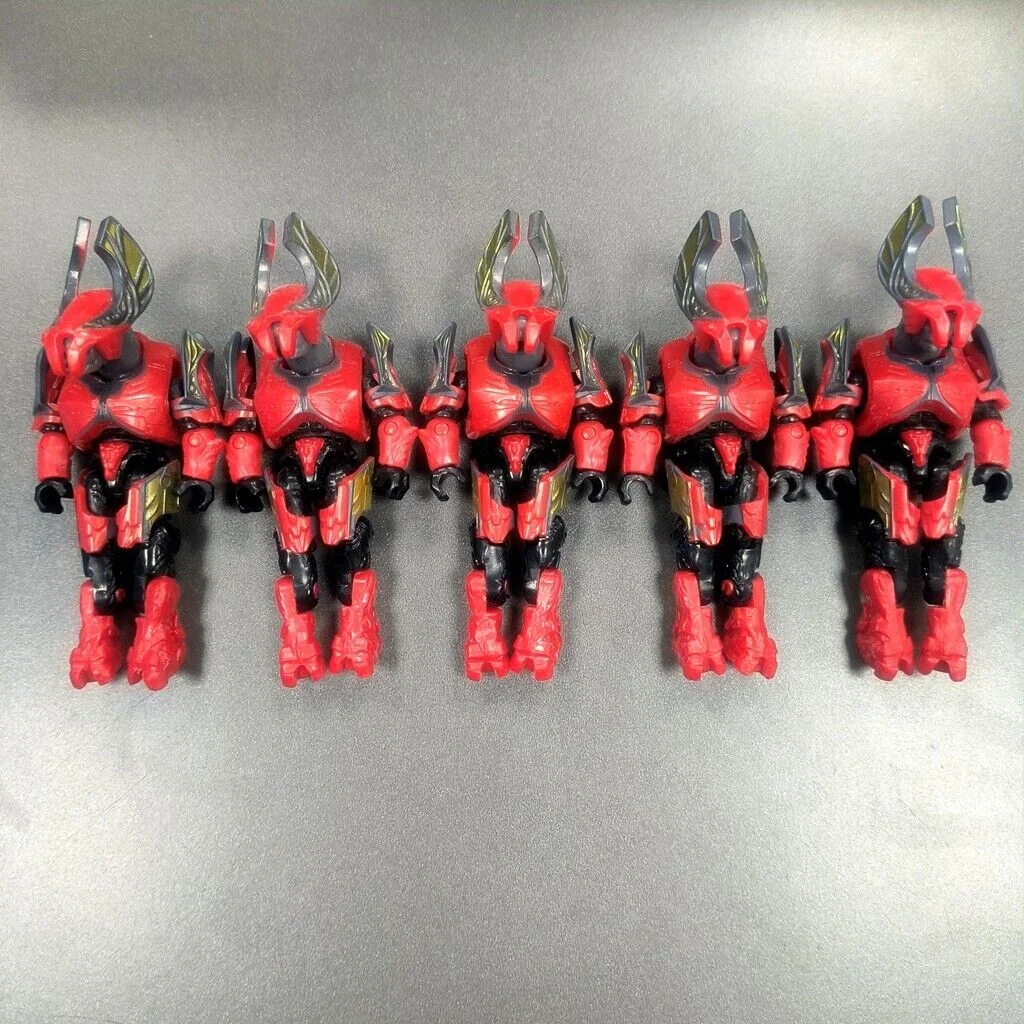 5Pcs Mega Construx Heroes Covenant Elite Honor Guard (Red) Mini Figure