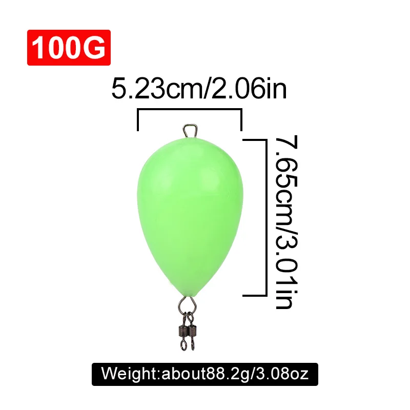 WEIHE 1PC Glow-in-the-dark Angeln Bobber Angeln Float Leuchten Bobber Wasser Sport Angeln Hilfe Werkzeug – Detail 9