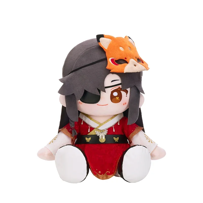 40cm TGCF Tian Guan Ci Fu Hua Cheng Xie Lian muñeco de peluche limitado Plushie con ropa relleno sentado algodón juguete postura figura regalo