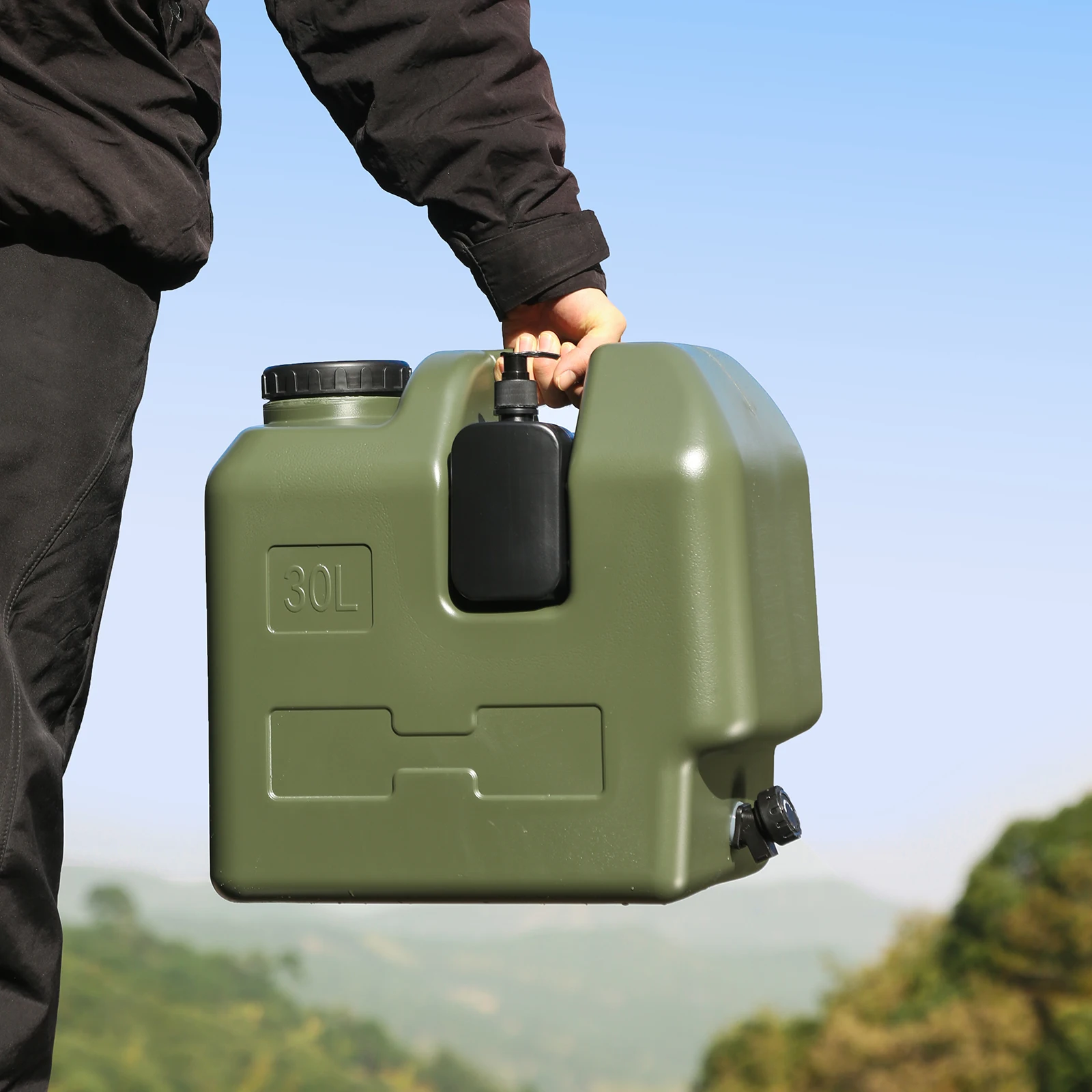 15/30L Tragbarer Camping-Wasserkrug mit Zapfhahn und Seifenspender, BPA-freier Wassertank für Outdoor-Camping und Auto – Detail 9
