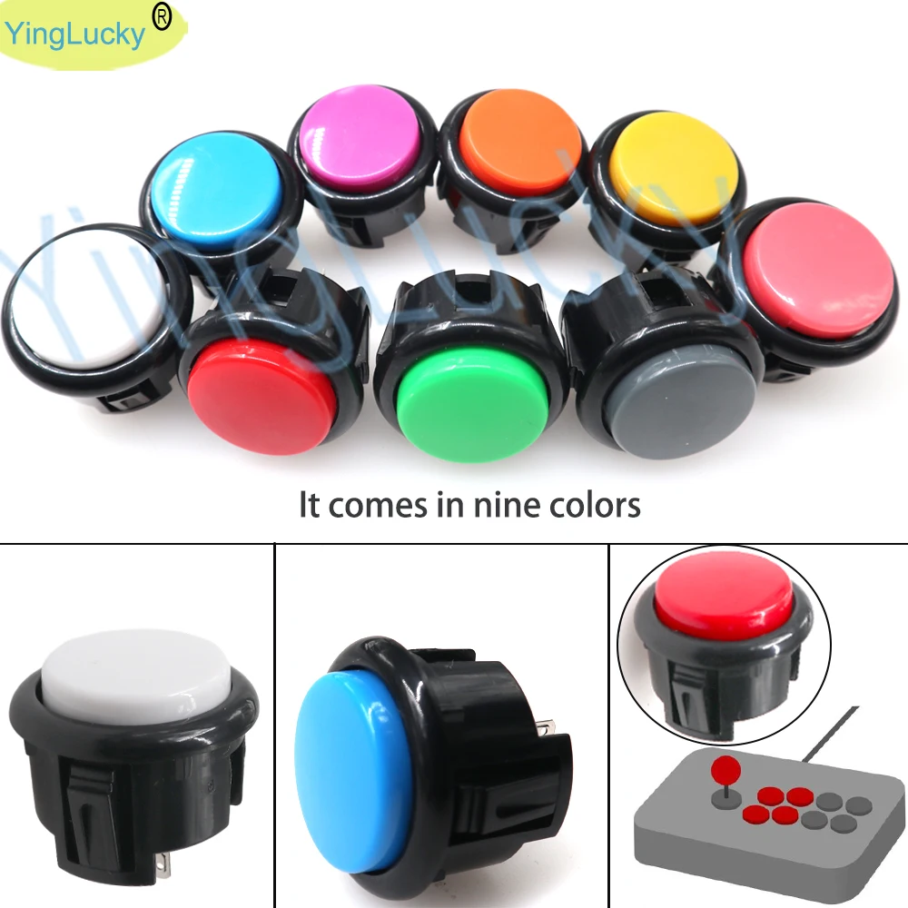 10 Pcs Arcade 30mm Push Button Copy SANWA OBSF-30 Buttons JAMAE MAME DIY Parts Arcade Console Joystick Game Machine