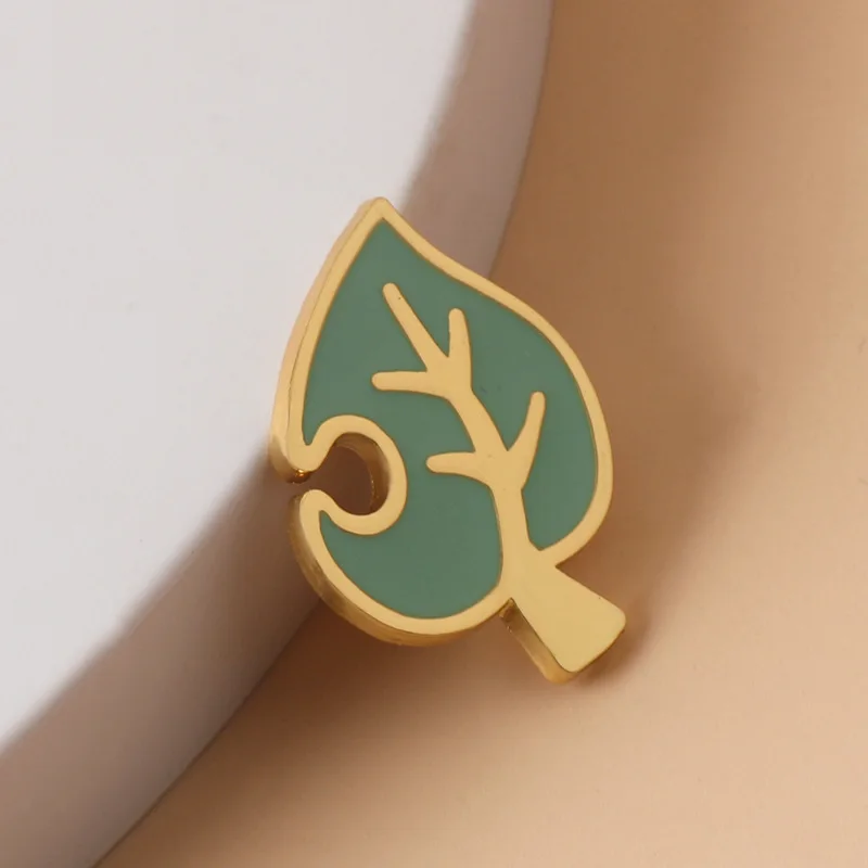 Cartoon Animal Cross Brooch For Backpacks Badges Game Money Purse And Leaf Enamel Pins Badge COS Accessories Brooches Gift image 3
