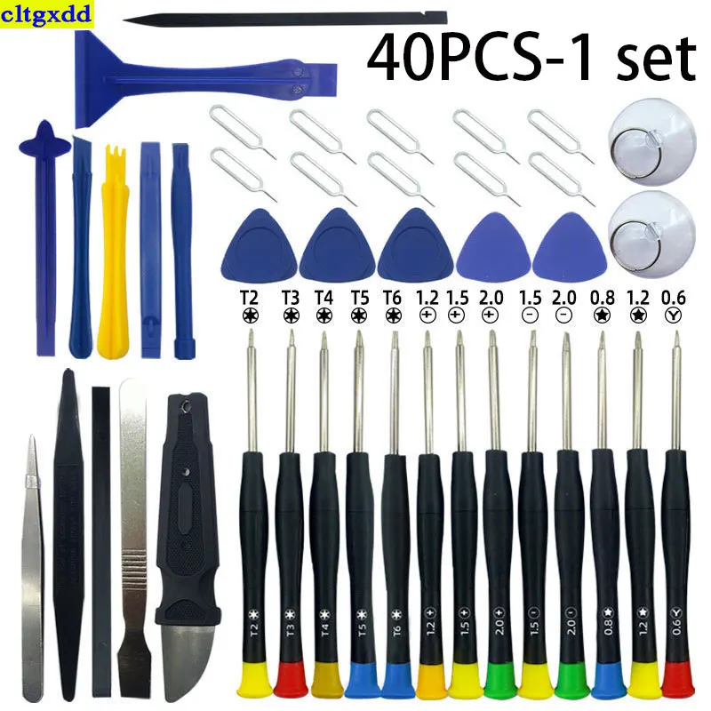 Cltgxdd 1 set 22/24/36/40 in1 professional tablet phone maintenance precision screwdriver set multifunctional disassembly tool