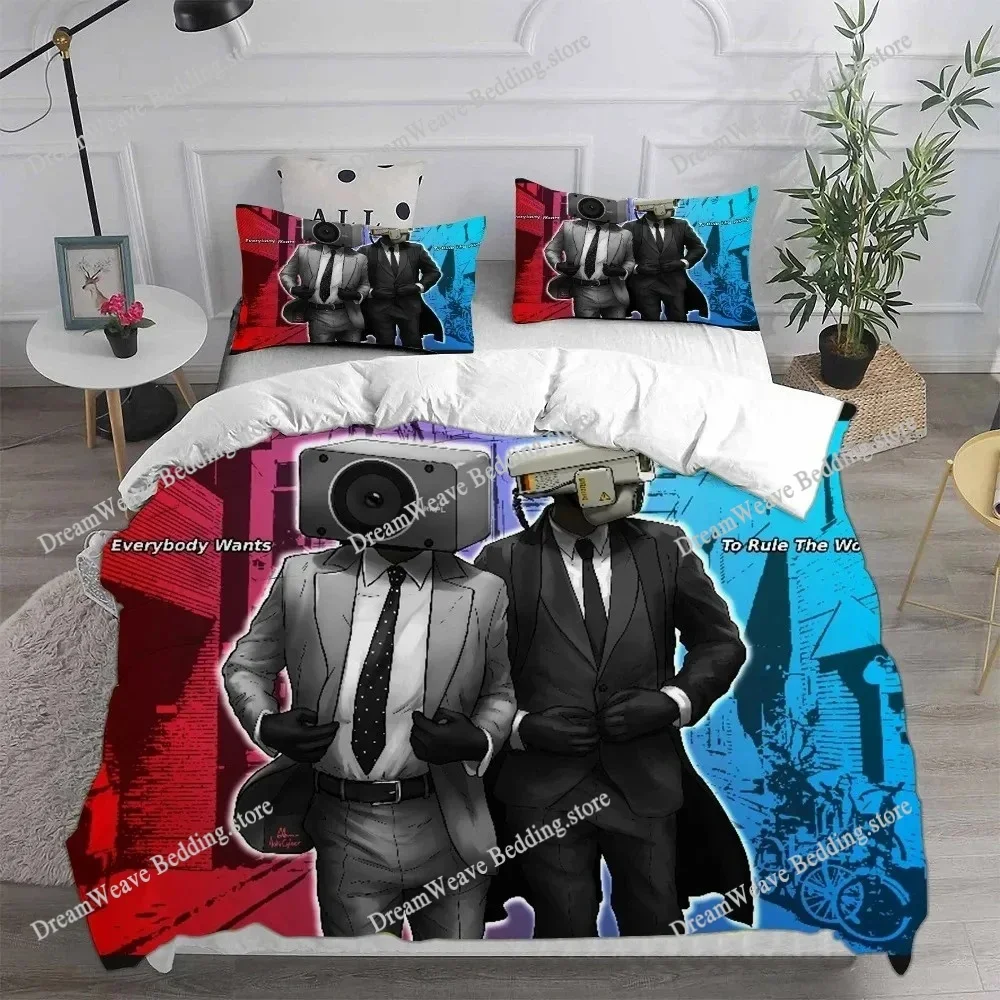 Exquisite Game Skibidi Toilet Arale Bedding Set Duvet Cover Comforter Bed Adult Youth Kids Girls Boys Birthday Gift963963 4