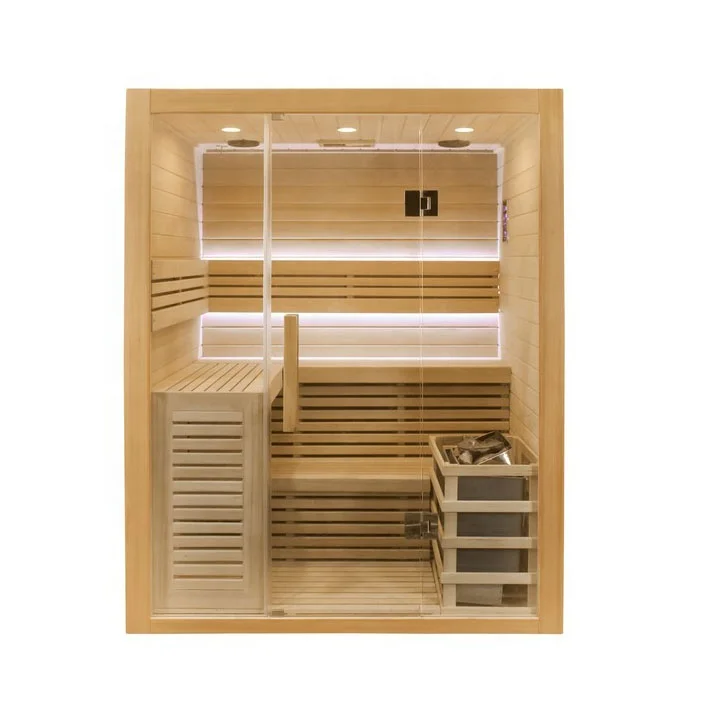 FOODLINE Sauna Canadian Hemlock Sauna Cabin For Beauty Salon Commercial Relax Far Infrared Sauna Room