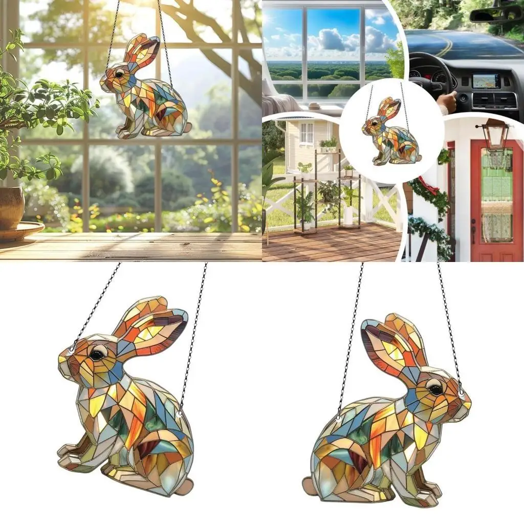

31BC Upgrades Easter Ornament Easy Carry Easter Hanging Decors Window Hanging Decoration for Car Mirrors & Home Window