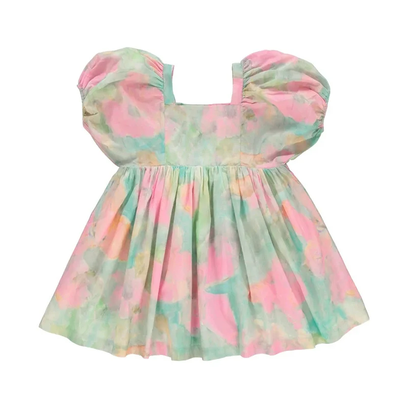 Kids Girls Dress 2026 Summer Bebe Baby Tee Top and Shorts Suit Fashion Children Princess Dress
