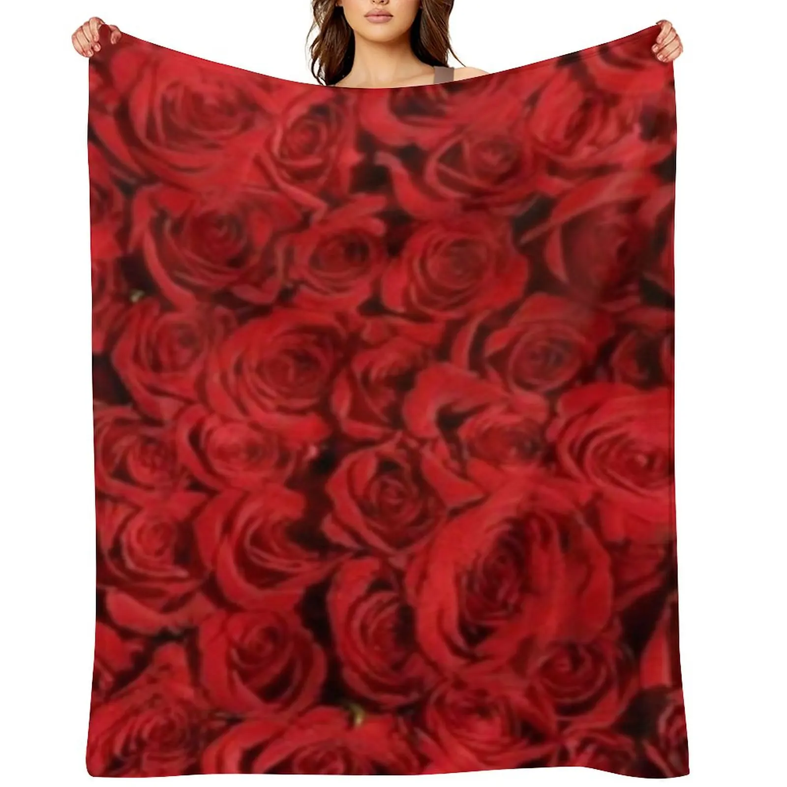 

Bed of Roses Throw Blanket Furrys Quilt sofa bed funny gift Blankets