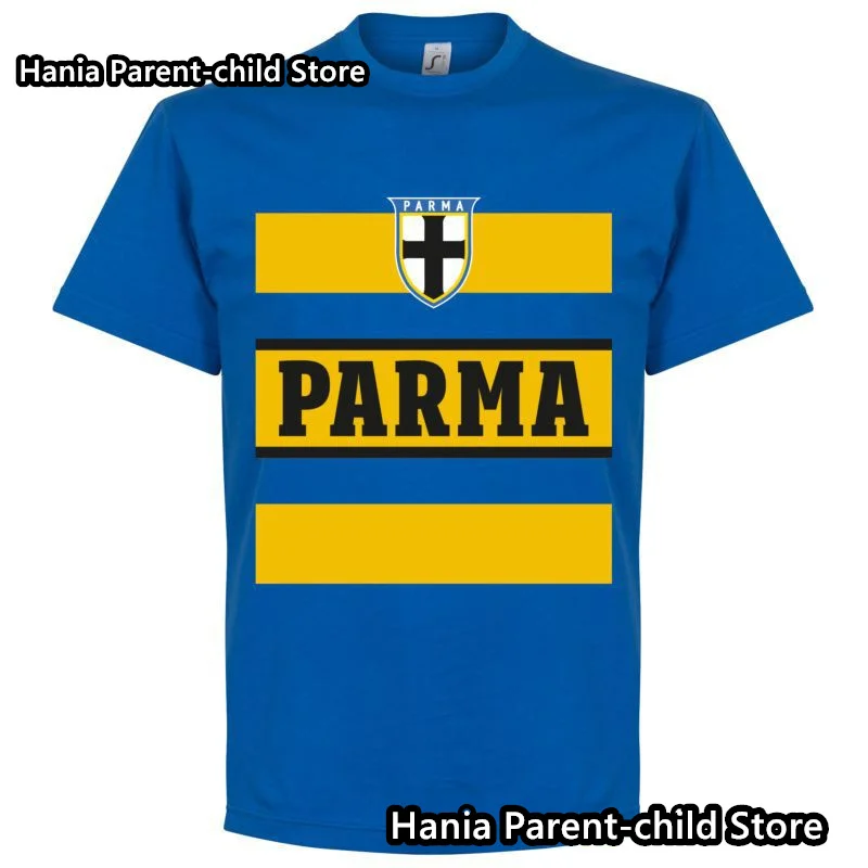 Kinder und Herren Parma klassische Gedenk Trikot Sport T-Shirt Fußball Fußball T-Shirts Sommer Kurzarm T-Shirts