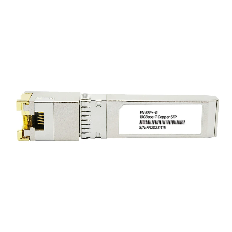 Fybrnet 10G RJ45 ทองแดง SFP + โมดูล 10GBase-Tx Ethernet ไฟเบอร์ออปติก FTTH ใช้งานร่วมกับ Cisco/Mikrotik/allied Switch 30 m/80 m