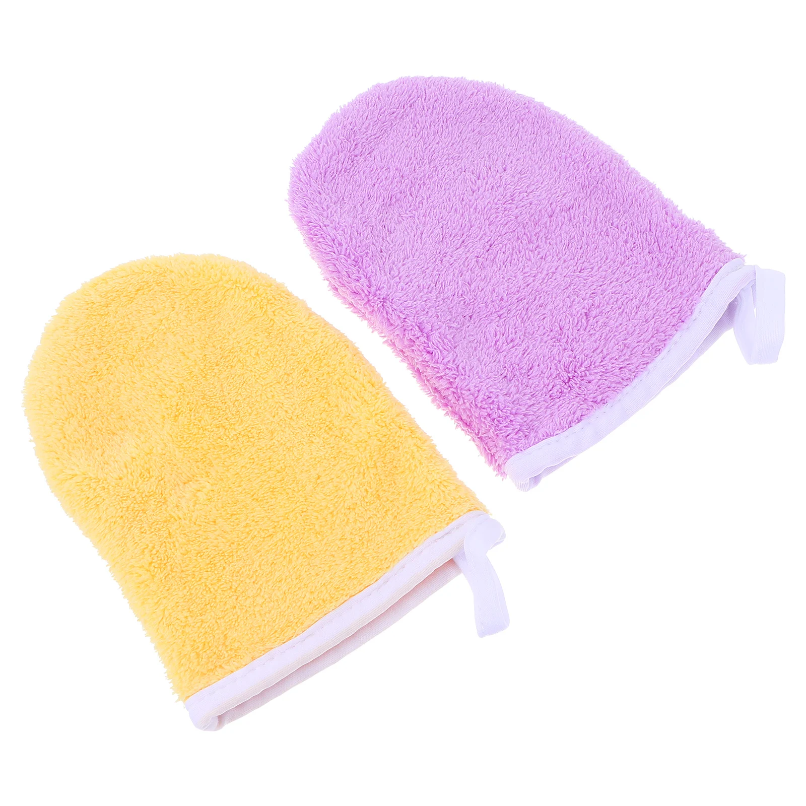 2 Pcs Face Cloth Glove Facial Gloves for Cleansing Mitts Makeup Remover Cleaning Mitten