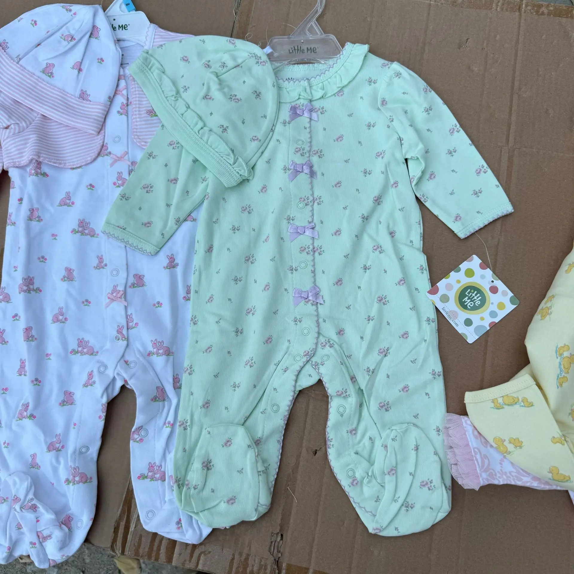 European and American children's clothing new little M climbing clothing two-piece set, infants and young children, girls floral