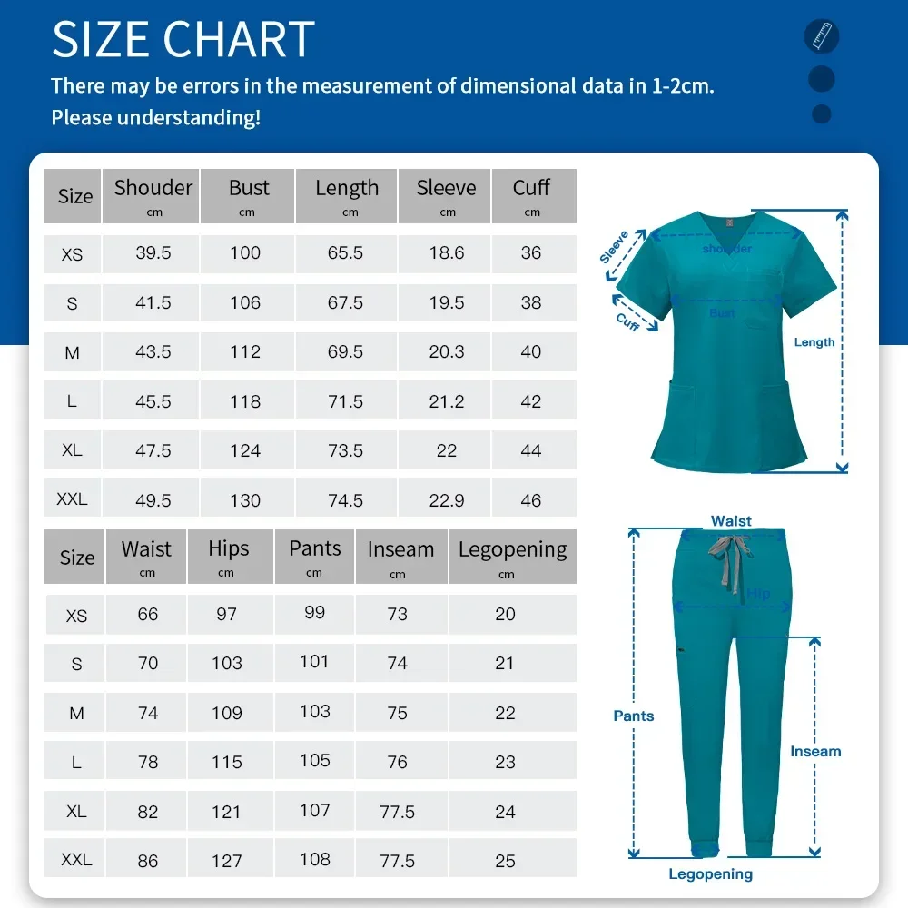 Scrubs Uniform Jogging Suit High Quality Medical Nurse Accessories Pet Grooming Doctor Work Clothes Health Care Nursing Workwear