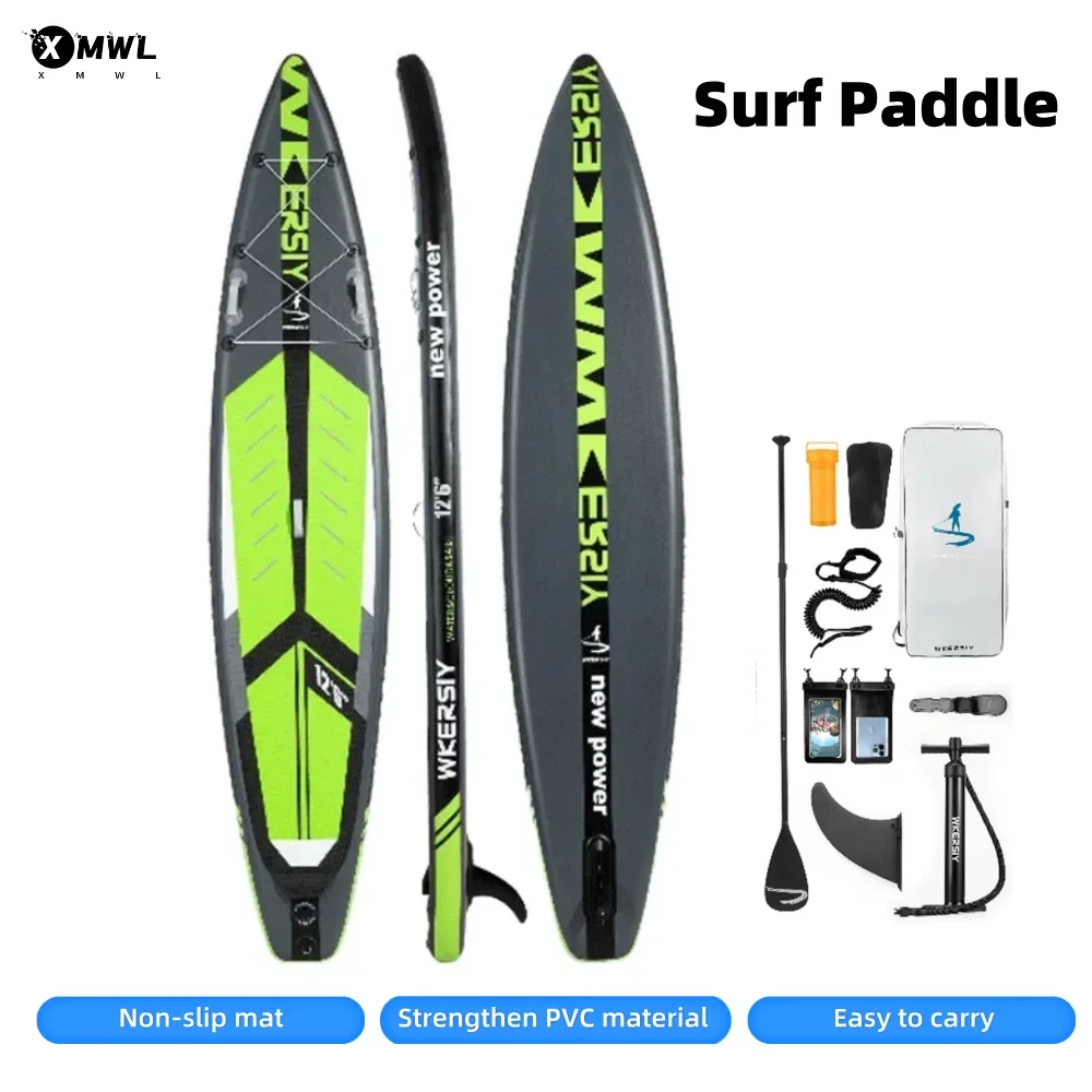 

Inflatable Surf Paddle Board Stand Up Paddle Surfing Inflatable Sup Surfboard Racing Board with Accessories for Water Sport Race
