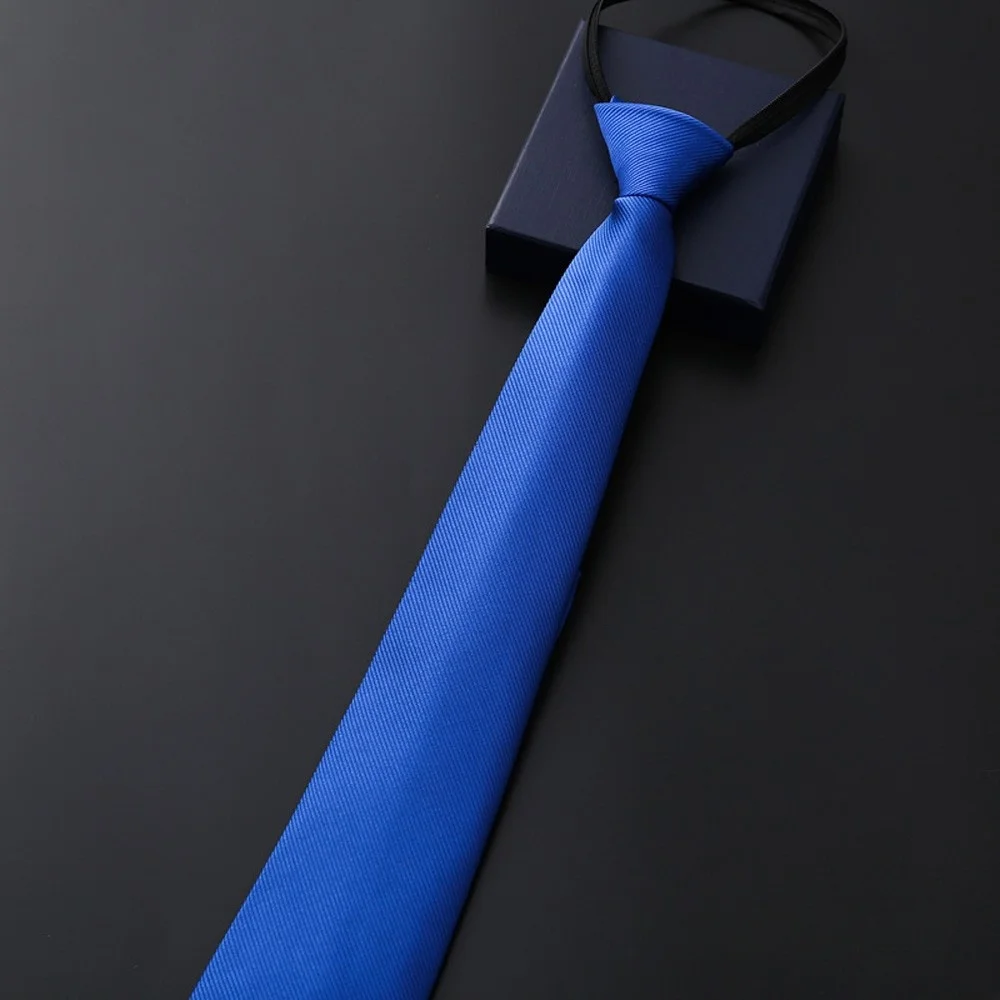 Professionelle Herren-Krawatte mit Reißverschluss, 8 cm, für Business, formelle Anlässe, Arbeit, Mode, Herren-Krawatte für Meetings, Hochzeiten, Alltag. – Detail 18