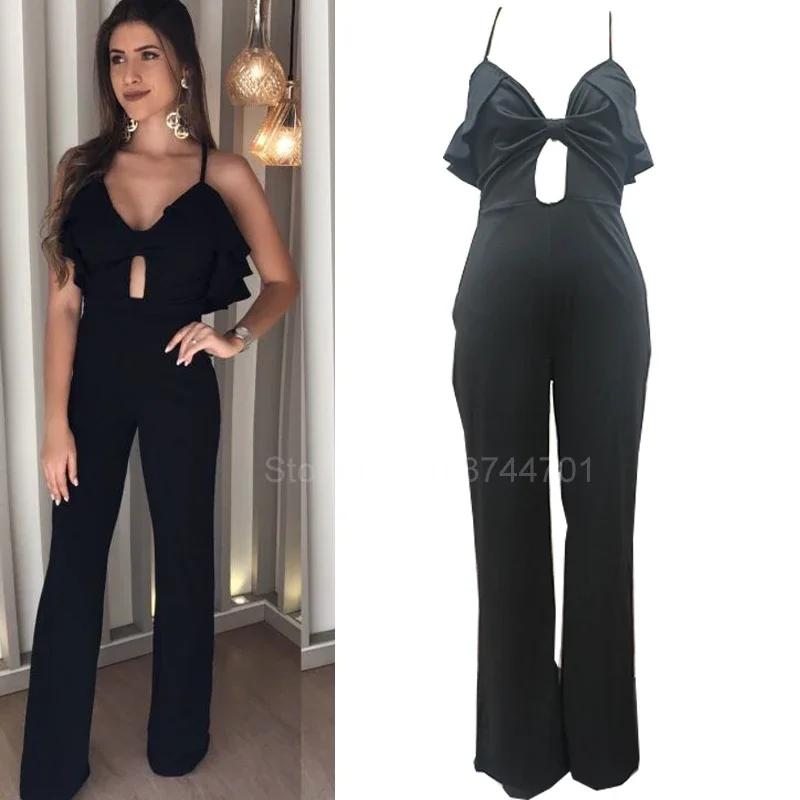 Black Jumpsuit Women Sleeveless Long Jumpsuits For Women Black Baggy Elegant Jumpsuit Woman 2024 Summer Overalls