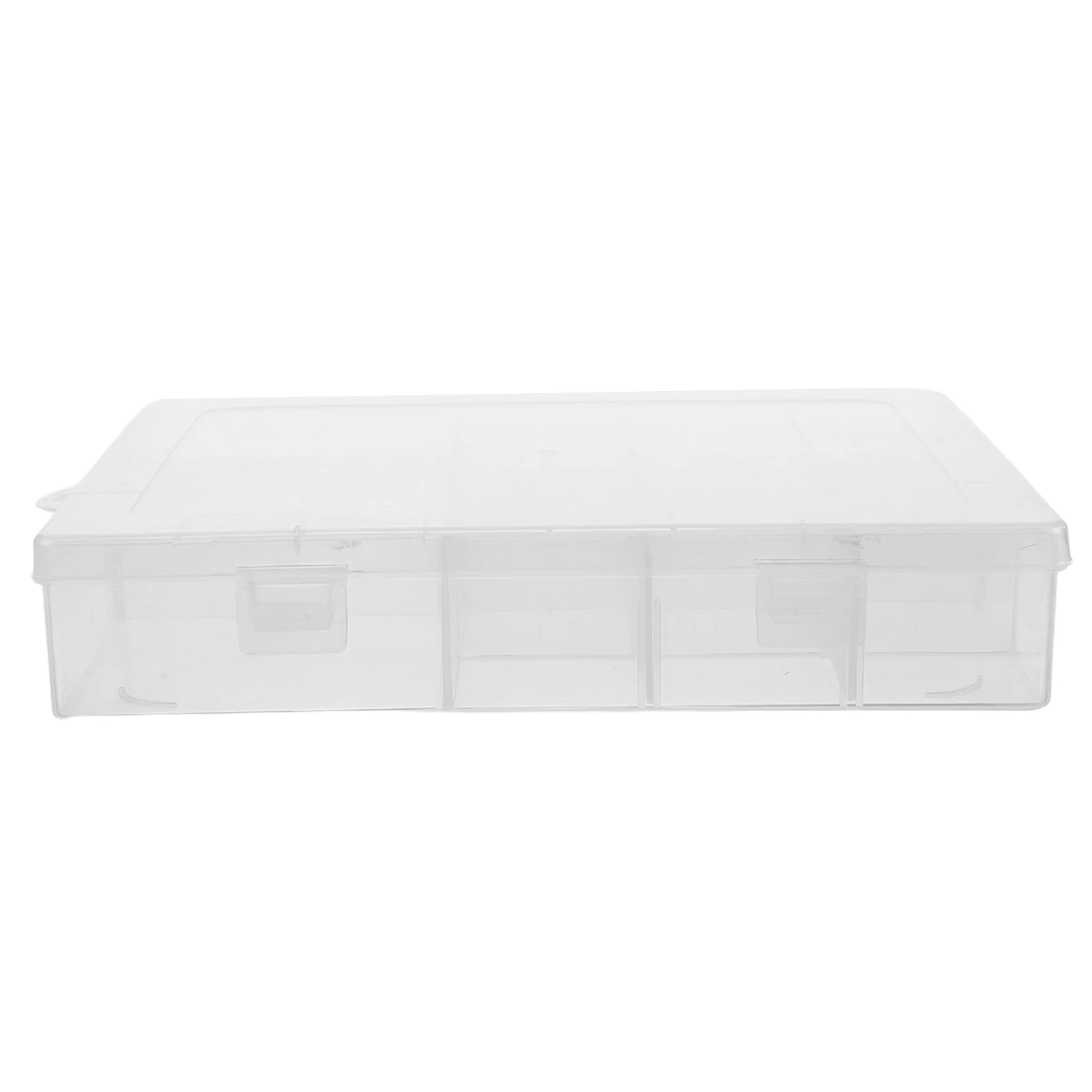 

Transparent Boxes for Jewelry Beads Tools Storage Durable Clear Organizer Grid Medicine Box Makeup Brush Case Small Compartment
