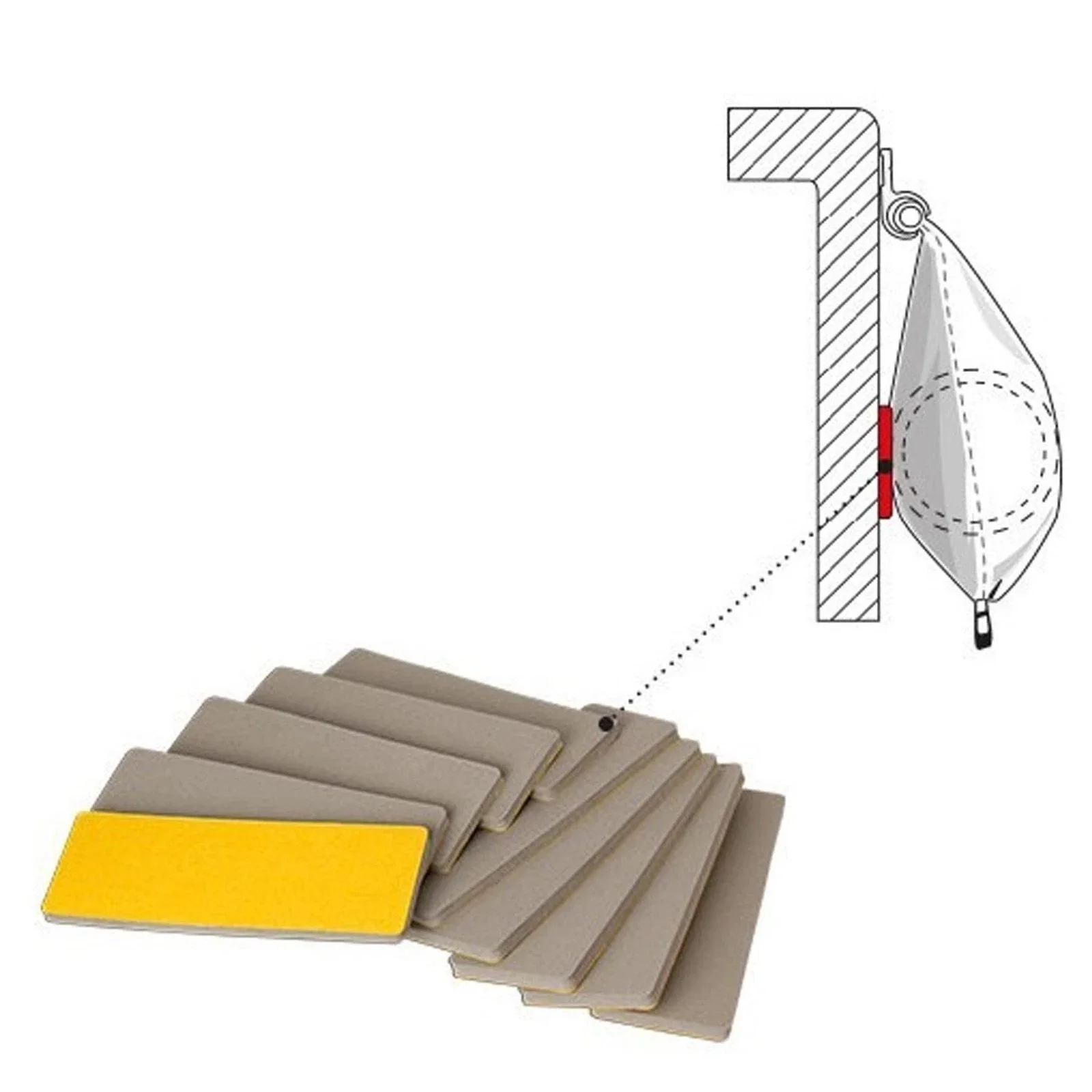 

10pcs Caravan Sunshade Foam Support And Protection Pad For FIAMMA CARAVANSTORE Awning Rear Foam Support Protection Accessories