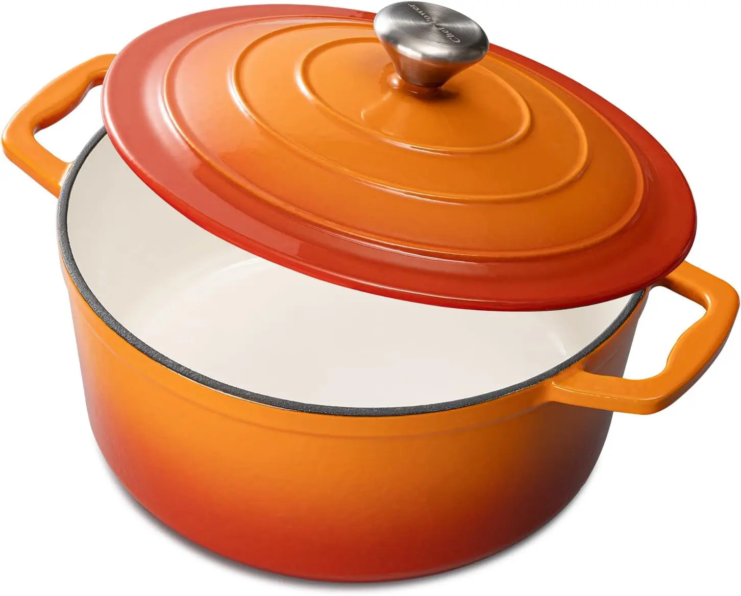 

Голландская духовка с крышкой 5QT, эмалированная чугунная голландская духовка для выпечки хлеба, плетения, раковины, обжарки, безопасных голландских печей в духовке, G