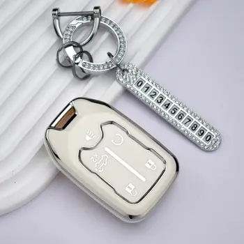 適用於雪佛蘭 Silverado、Suburban、Tahoe 和 GMC Yukon、Sierra、Acadia、Terrain 的 5/6 鍵汽車遙控鑰匙套 TPU 外殼 10 最佳銷售 2008年雪佛蘭Tahoe - №8