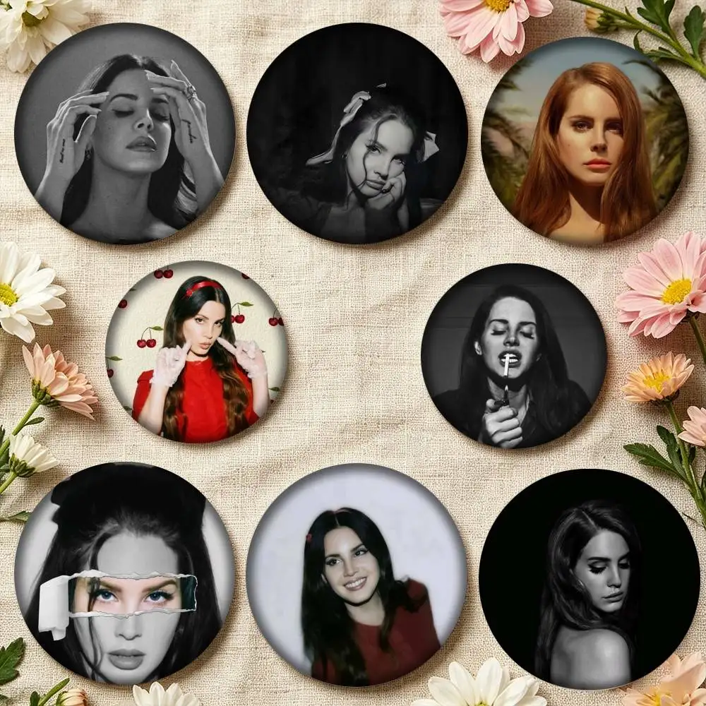 L-Lana Del Rey Singer S-Summertime  25mm 32mm 44mm 58mm 75mm Brooches Badges Pins for Accessories Gift