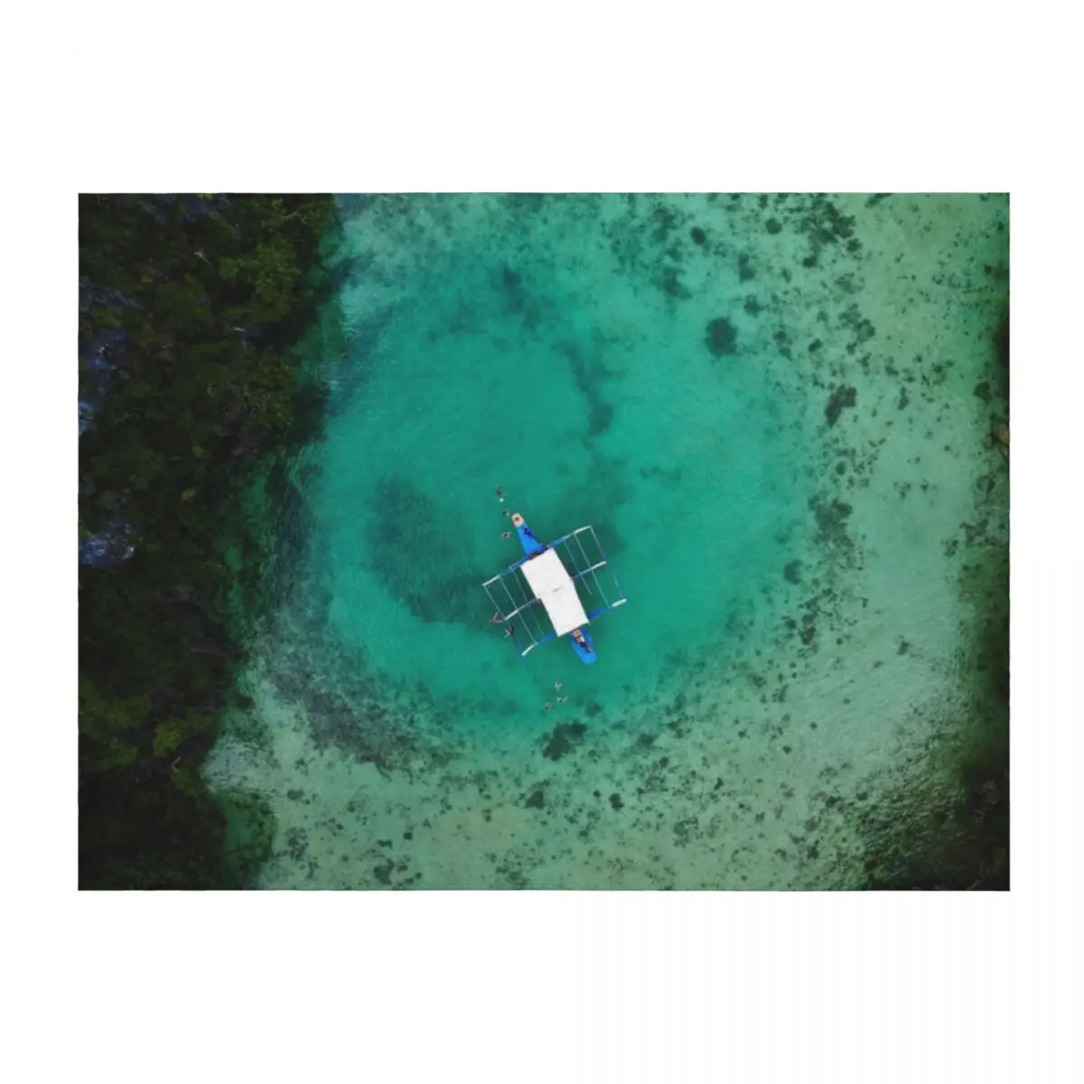 

Filipino Boat in Coron Throw Blanket Winter beds Hairy Summer Beddings Vintage Blankets