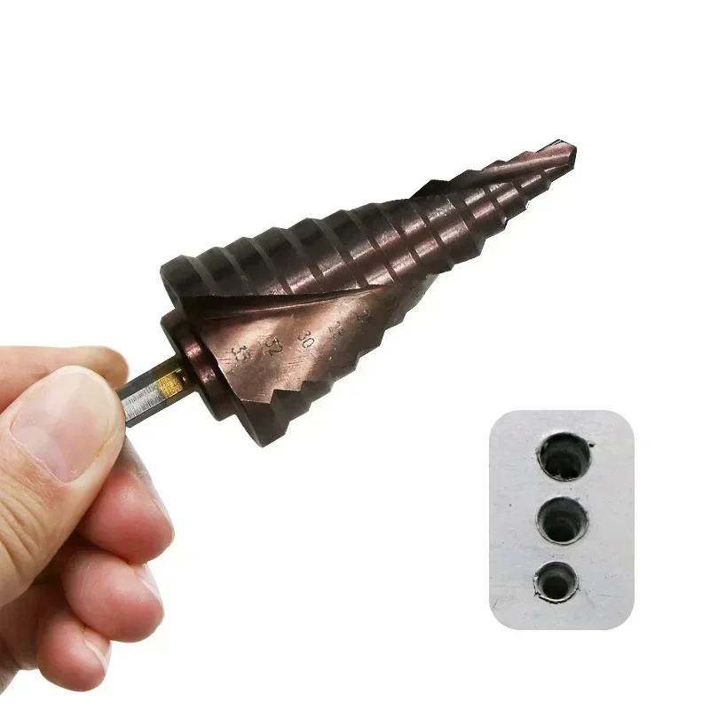

1Pc/Set 3-13/6-24/6-25mm M35/Co Step Drill Bit Cobalt Containing High Hardness Hexagonal Handle Pagoda Drill Bit Hole Opener
