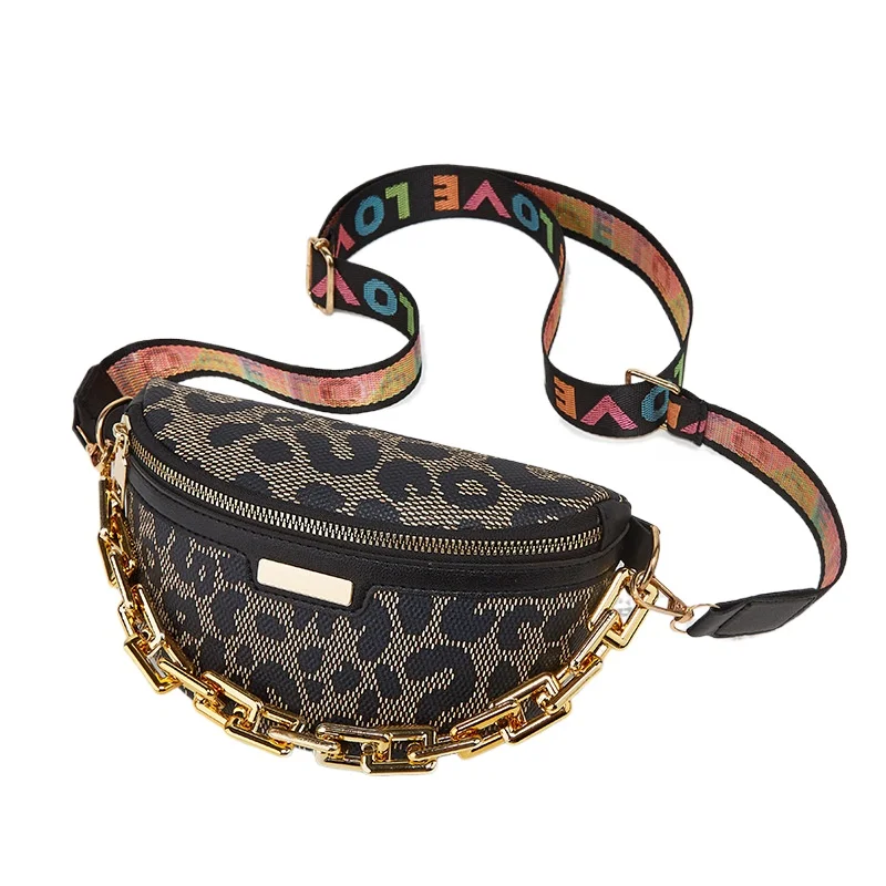 High-Grade Fashion Chest Bag Shoulder Crossbody Bags for Women Leopard Print Waist Bags Printed Shoulder Strap Fanny Pack