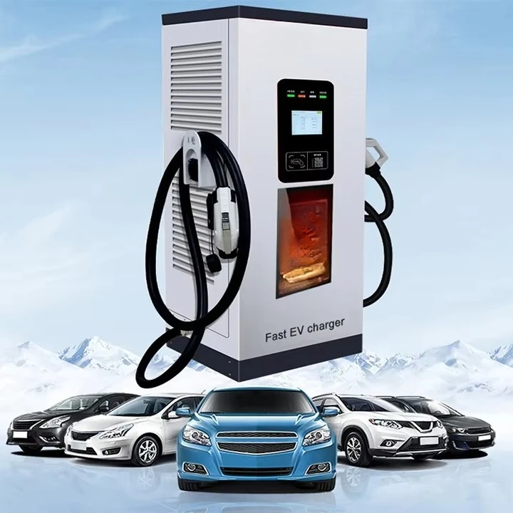 120kW Dual DC Fast Charging Pile CCS2 GB/T Commercial EV Quick Charger Station