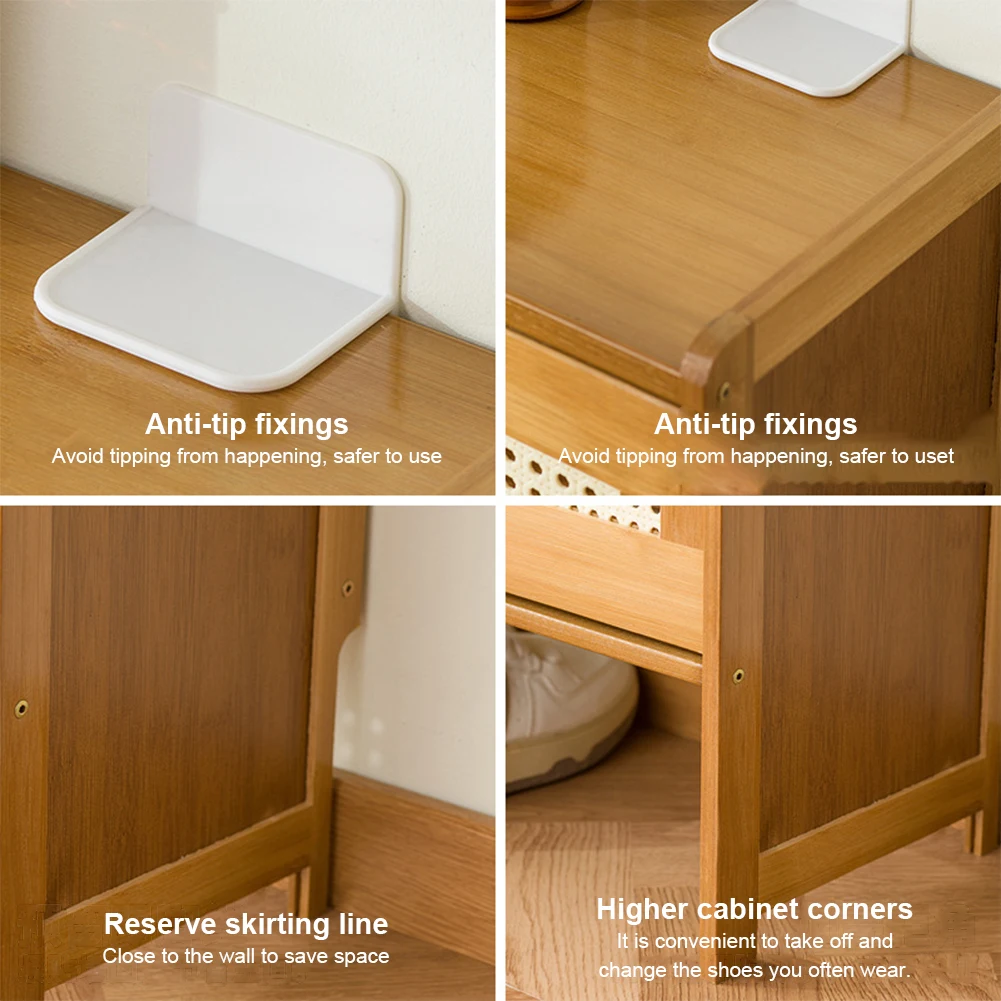 خزانة أحذية رفيعة للغاية، أرفف ذات سعة كبيرة، منظم دلو رفيع، رف أحذية لغرفة المعيشة في الردهة وغرفة النوم ﻿