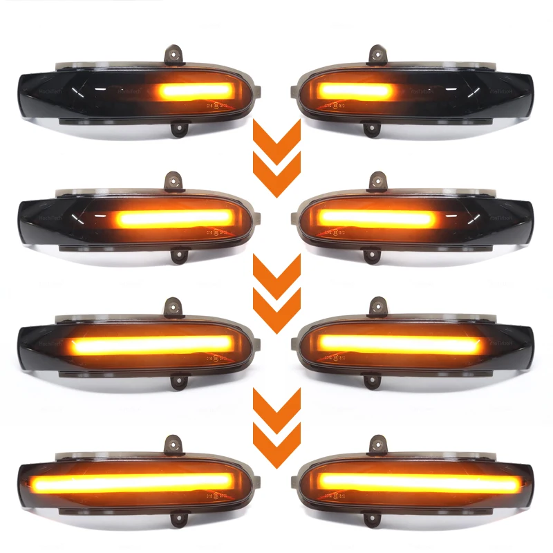 For Mercedes Benz C Class W203 S203 CL203 2001-2007 LED Dynamic Turn Signal Light Side Mirror Blinker Sequential Lamp
