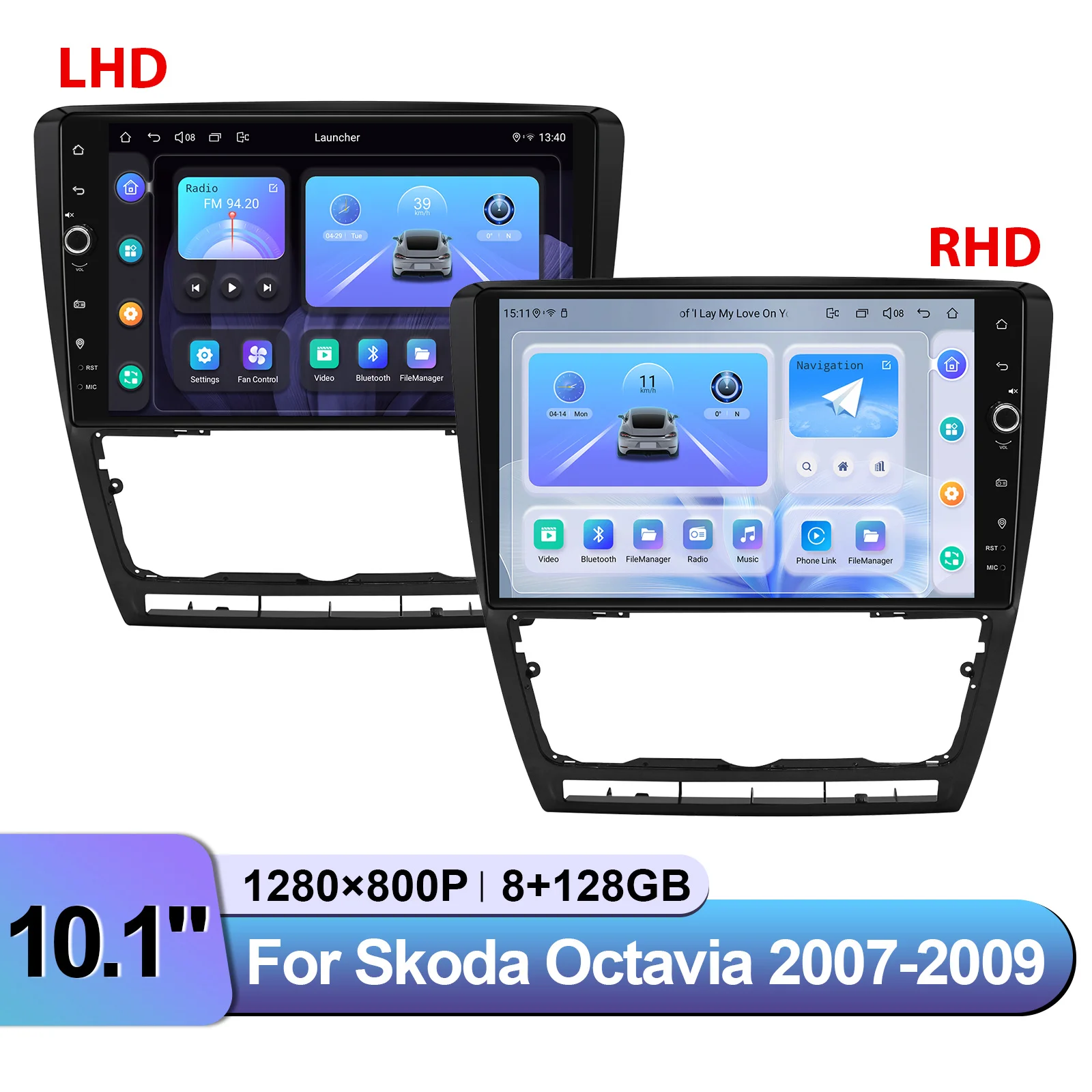 JOYING 10.1" Android 13 Head Unit For Skoda Octavia 2007 2008 2009 MK2 1Z Upgrade Radio OEM Steering Wheel Control Dynaudio AMP