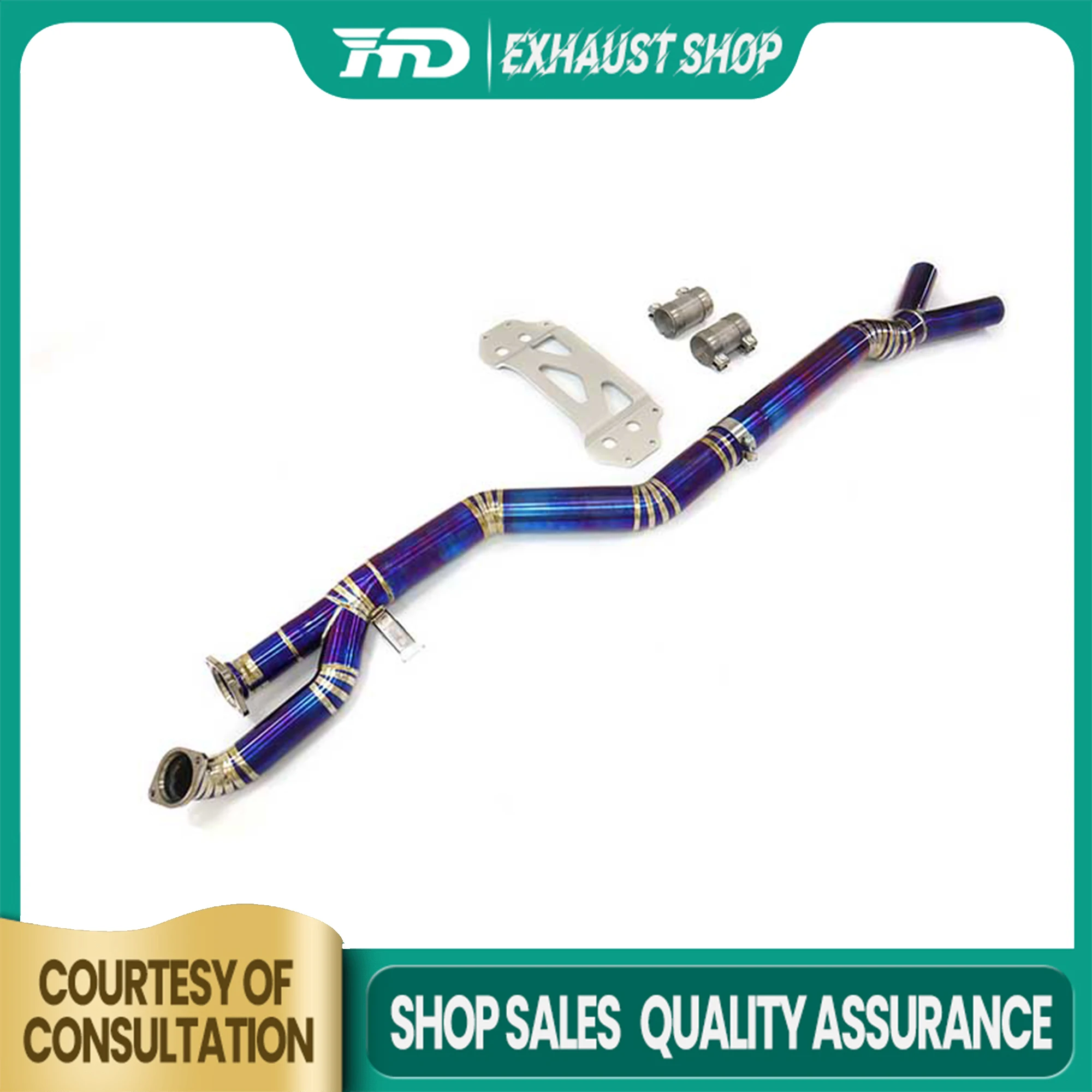 

High Quality Middle Pipe for BMW M2 G87 3.0T Ti/SS304 Exhaust System Non-destructive Installation Racing Pipe HMD