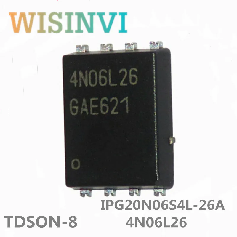 10pcs/Lot  4N06L26  IPG20N06S4L-26A  Physical shooting great quality  encapsulation：TDSON-8