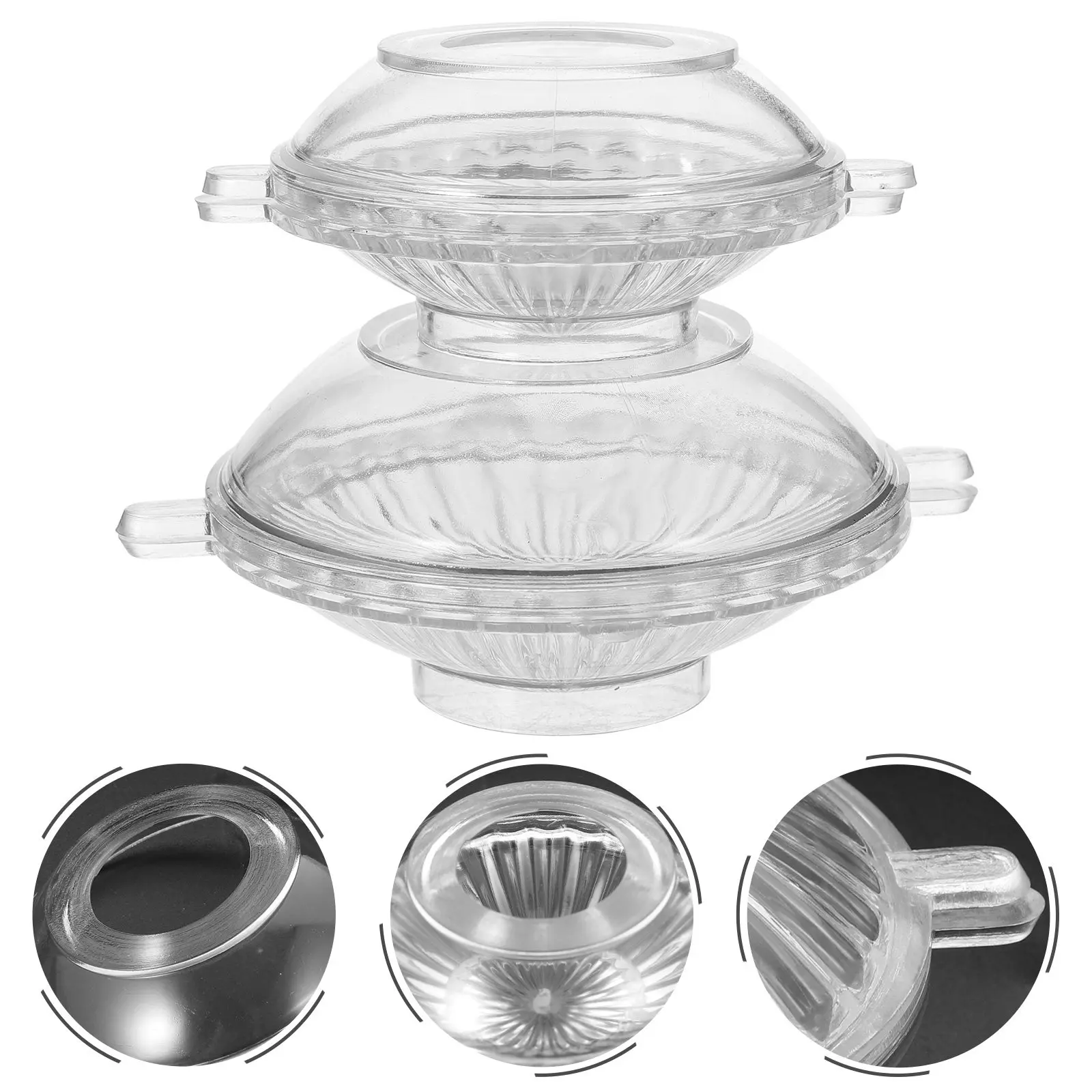 2Pcs Floating DIY Mold Plastic Multipurpose Making Mold Smooth Surface Quick Demold for DIY Crafts Soap Ice Cube
