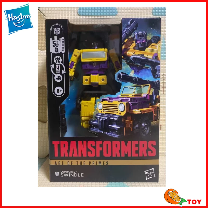 In Stock Hasbro Transformers Toys Age Of The Primes Swindle Model Robot Collection Action Figures Toy Gifts Hobby