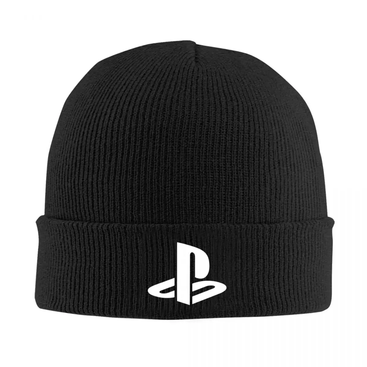 Gorro de malha acrílica macia P-PlayStation para homens e mulheres, boné de caveira de inverno quente, design elegante e durável