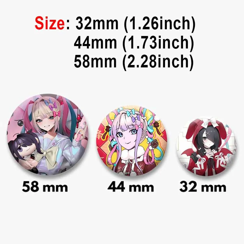 Needy Girl Overdose Enamel Pin Game Figure Ame-chan Cartoon Badges on Backpack Brooches for Women Men Cosplay Accessories Gifts