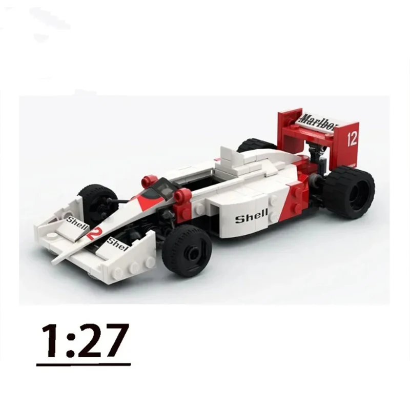 MOC-43077 Formula1:27 Classic Racing Car Assembly Splicing Building Block Model 159 Building Block Parts Kids Birthday Toy Gift