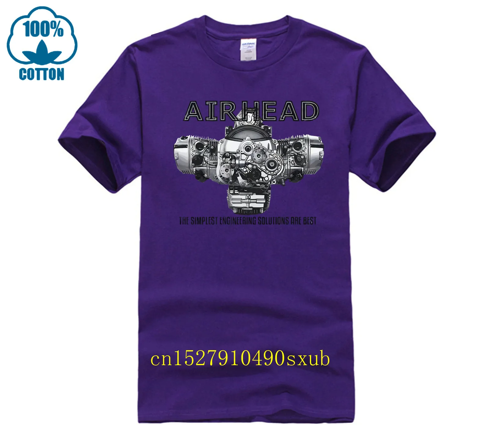 Fashion Men T Shirts Airhead Boxer Engine R1200Gs Rt 1200 Adventure R1200Rt Heather Tshirt