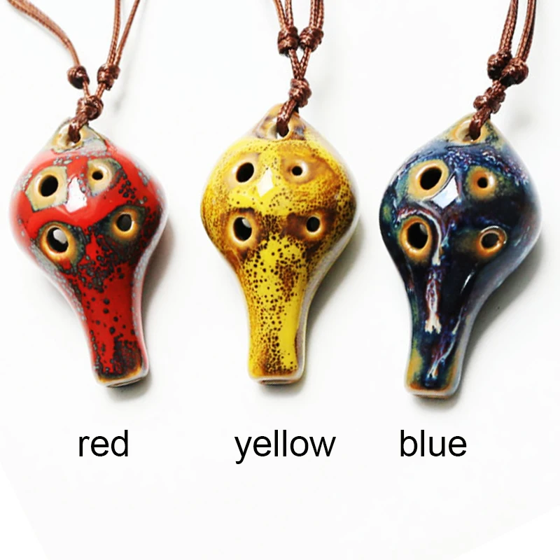 MoonAngel Special Colorful 6 Holes Ocarina New Alto C Ocarina in Special Style Suitable for Children Woodwind Musical Instrument image 2