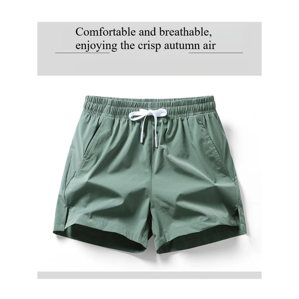 Shorts masculinos de secagem rápida para corrida, adequados para exercícios, treinos e aulas de fitness.