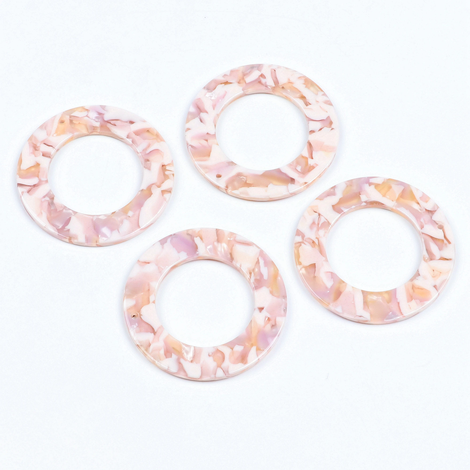 Leopard Print Circle Charm for DIY Jewellery Making