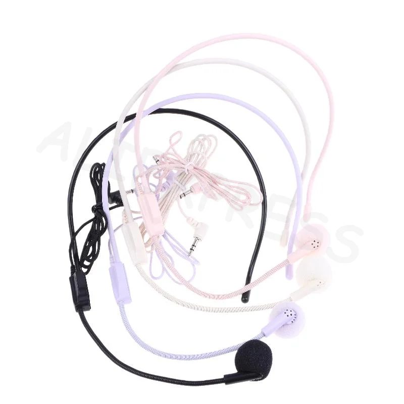 Portable 3.5mm Plug Microphone; Wired Head-mounted Headset for Lectures and Speeches.