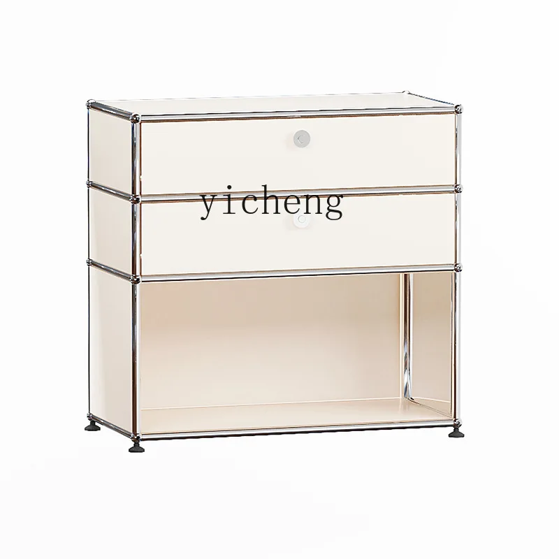 

Zhonggu Module Assembled Cabinet Stainless Steel Bedside Table Korean Style Entrance Cabinet