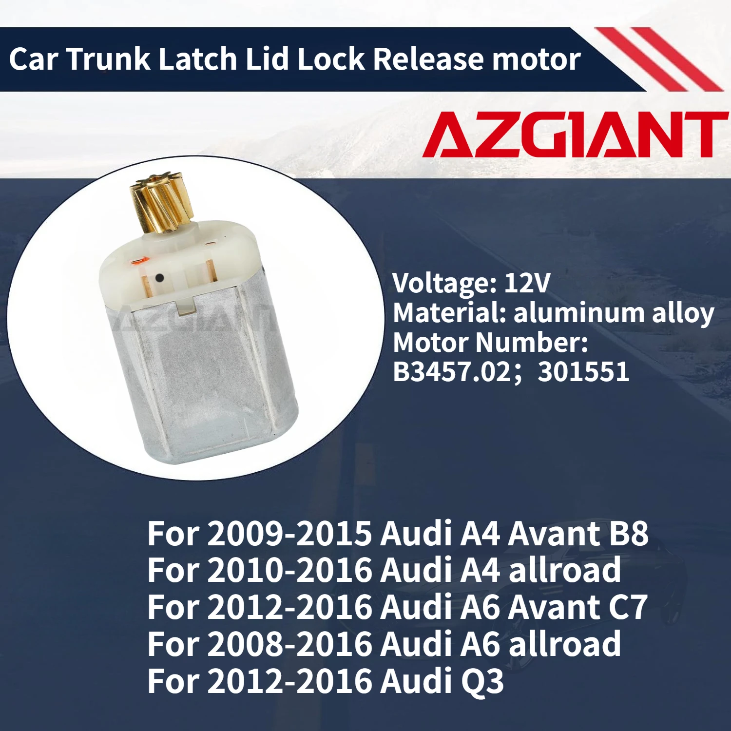 For 2009-2015 Audi A4 Avant B8/allroad 2010-2016 Car Trunk Latch Lid Lock Release motor New high-quality parts Auto Accessories