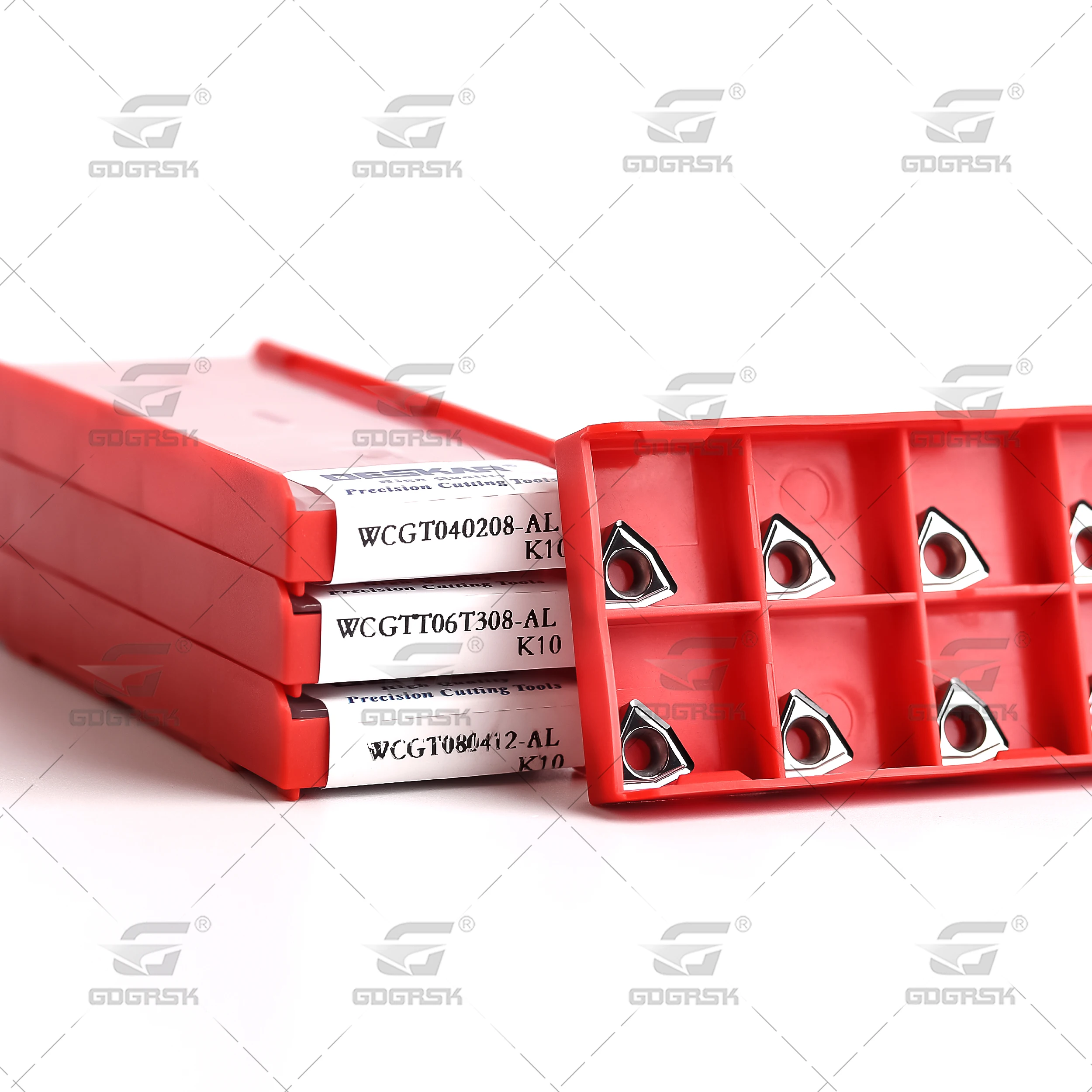 Pièces d'outils de lame en aluminium en alliage dur pour tour CNC, DESKAR WCGT030208 AL WCGT040208 AL WCGT050308 AL WCGT06T308 AL WCGT080412 AL K10