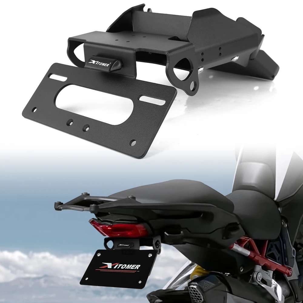 

For Ducati Multistrada V4 / V4S 2021 2022 2023 2024 Motorcycle Rear Tail Tidy Fender Eliminator Kit License Plate Holder Bracket