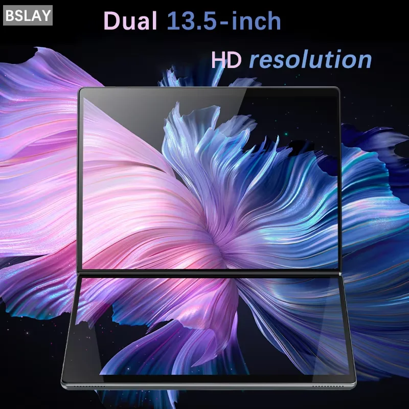 Tablet Double-Screen Intel N100 13.5+13.5 inch Laptop 16GB DDR5 2TB SSD HD Camera 9000 mAH 1920*1280 Screen Windows 11 Computer