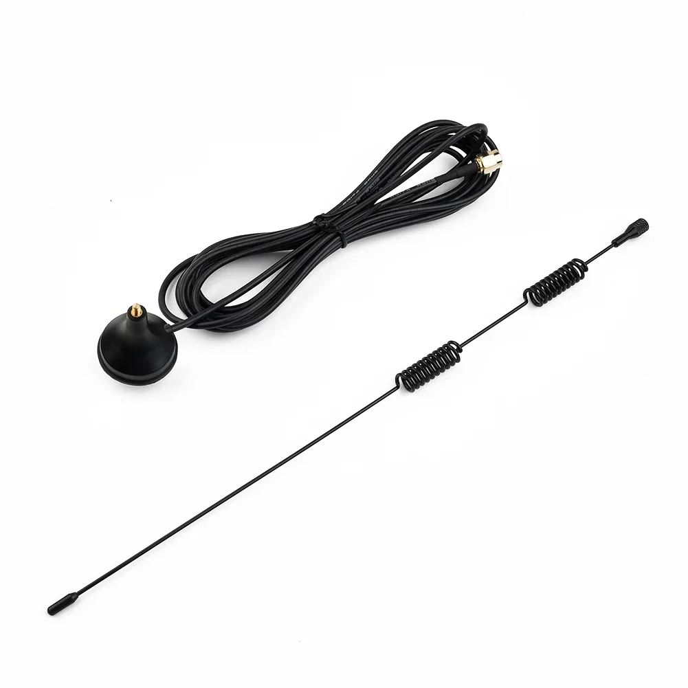 7dBi Radio Antenna SMA Male Connector VHF 136-174MHz UHF 400-470MHz 3 Meter RG174 Coaxial Cable Strong Magnetic Base Mount